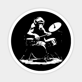 monkey playing on the drums Magnet